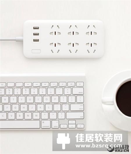 小米米家发布6孔位智能排插 支持快充，售79元