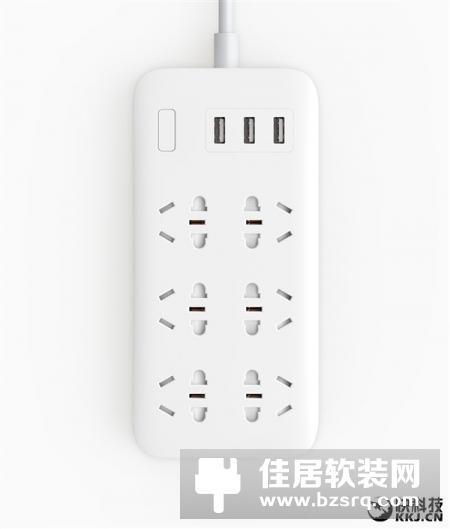 小米米家发布6孔位智能排插 支持快充，售79元